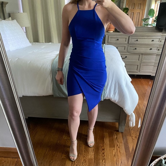 Blue Crossed Back Dress! - Picture 1 of 3